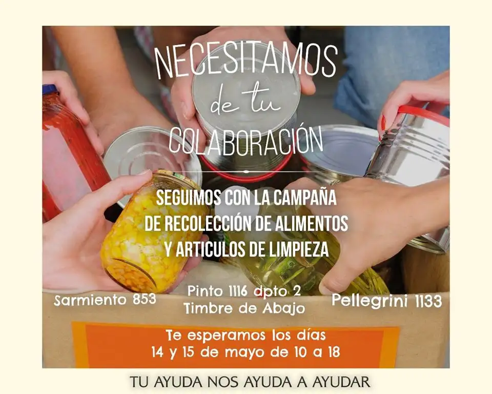 Desde SAFA continúan con la colecta de alimentos y artículos de limpieza