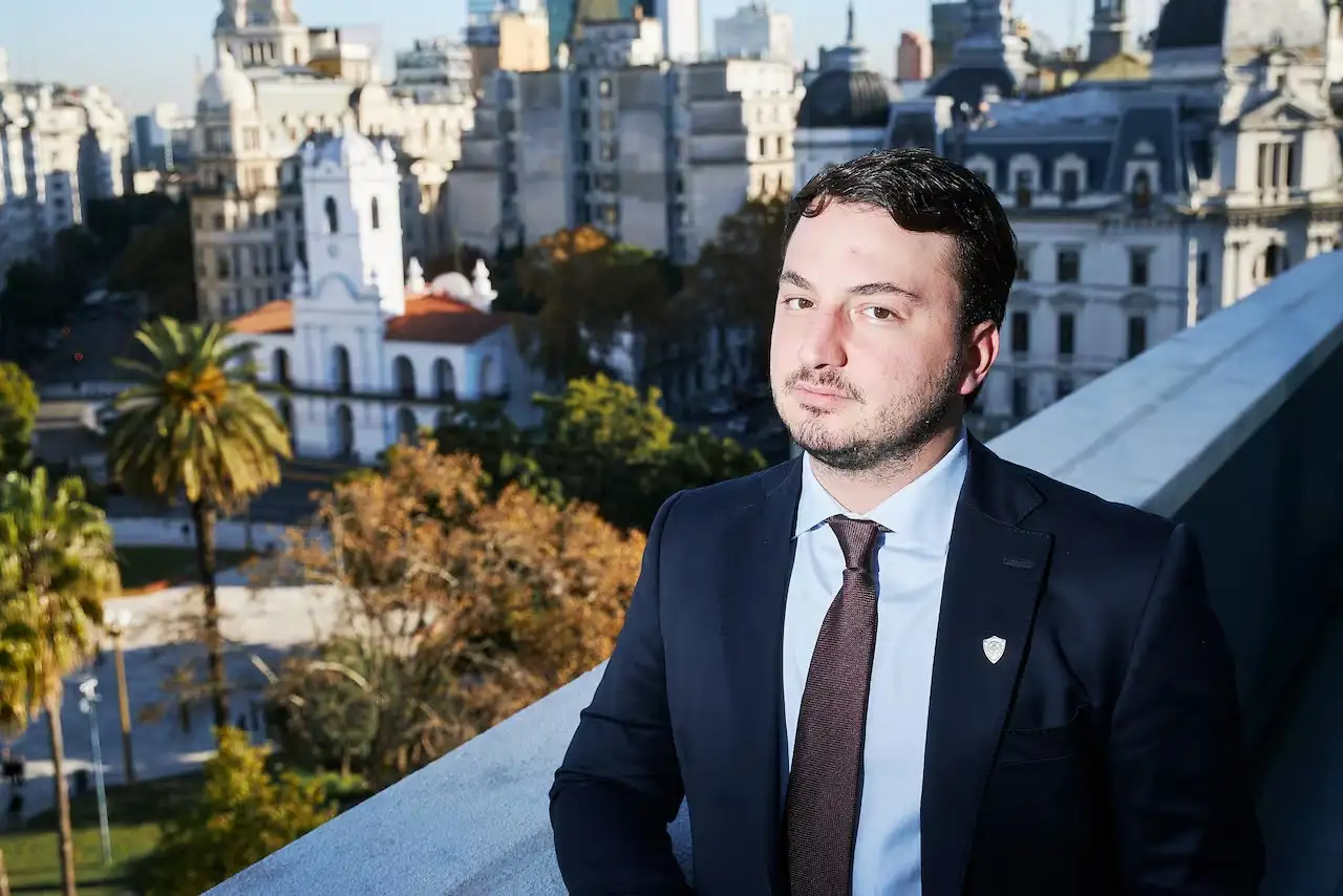 Agustín Romo, jefe del bloque de Diputados de La Libertad Avanza.