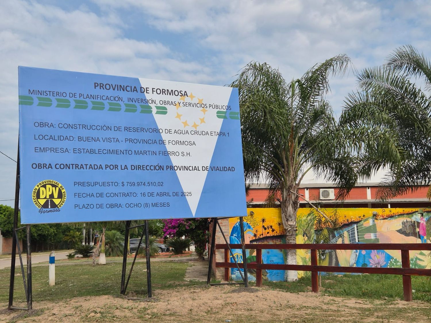 La DPV concluyó las obras en el reservorio de agua dulce en Buena Vista