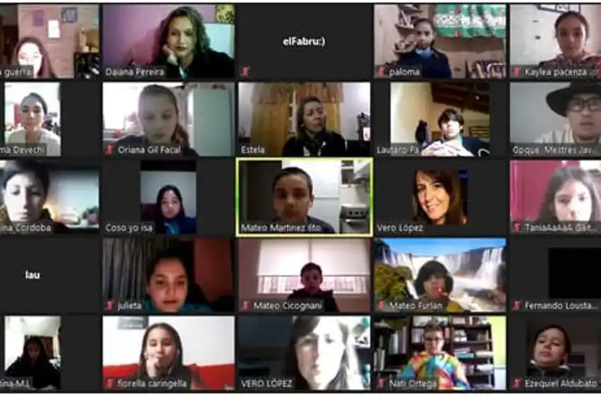 Alumnos marplatenses conocieron las Cataratas del Iguazú por videoconferencia