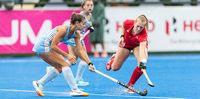 Brisa Bruggesser anotó en la goleada de Las Leoncitas