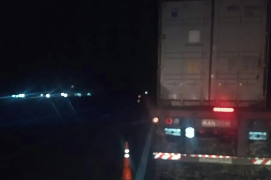 Dos camiones accidentados en Ruta Nacional 8, a la altura de Venado Tuerto