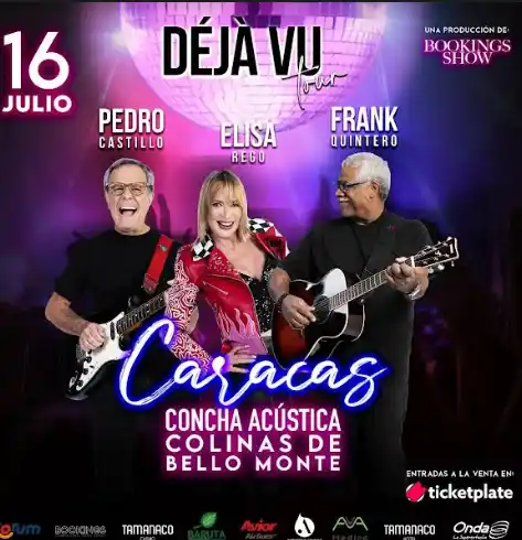 Elisa Rego, Pedro Castillo y Frank Quintero se reencuentran. 