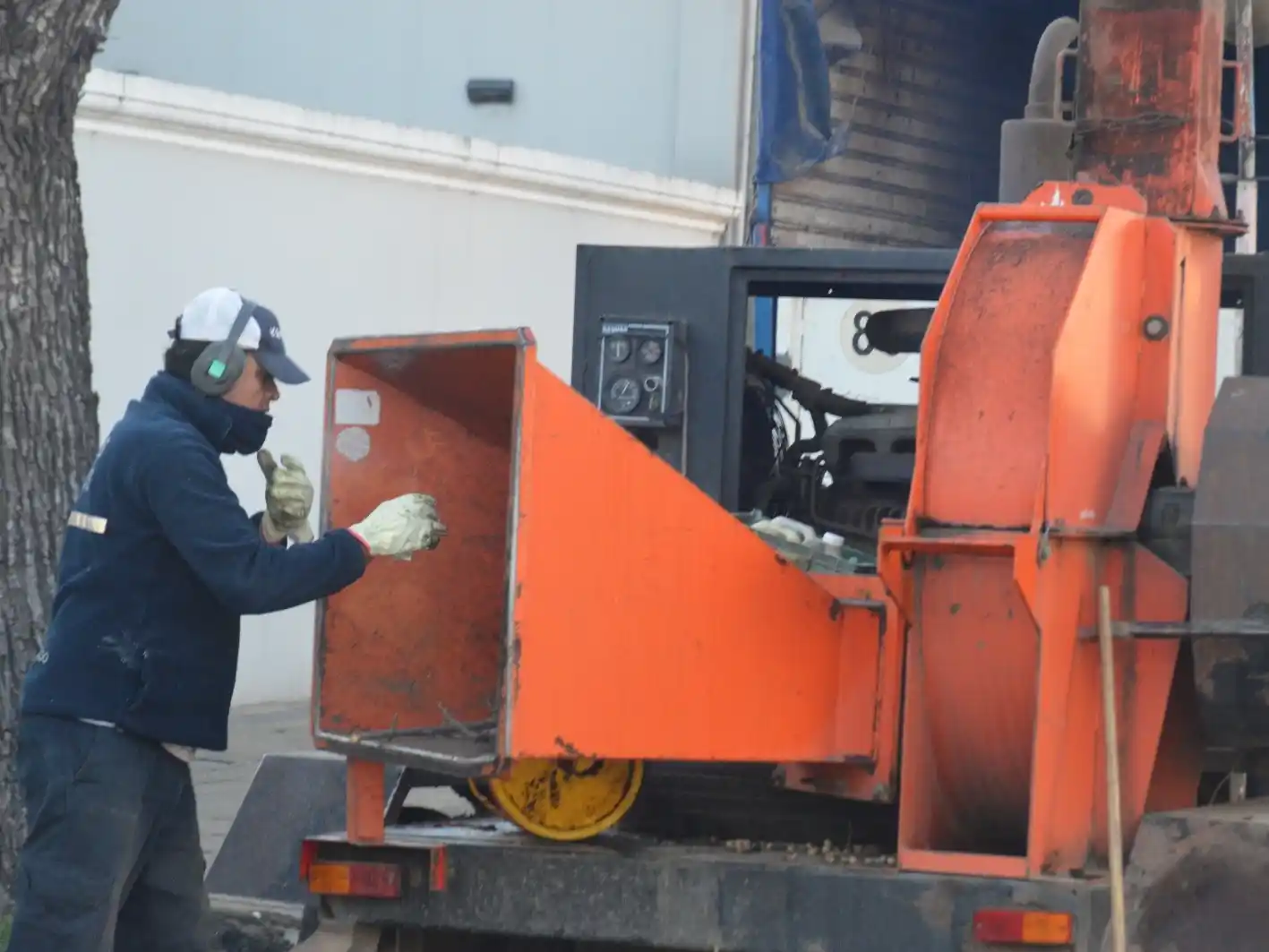 Trabajos en espacios públicos de la ciudad. Foto: MVT