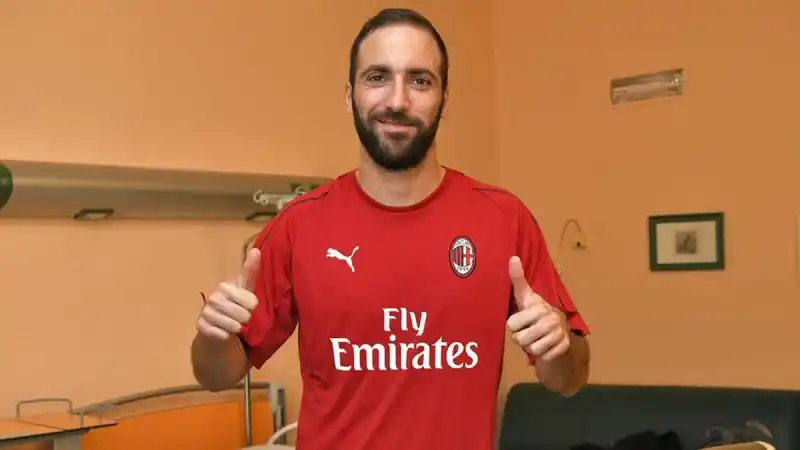Oficial: Higuaín ya es del Milán y y Bonucci vuelve a la Juventus