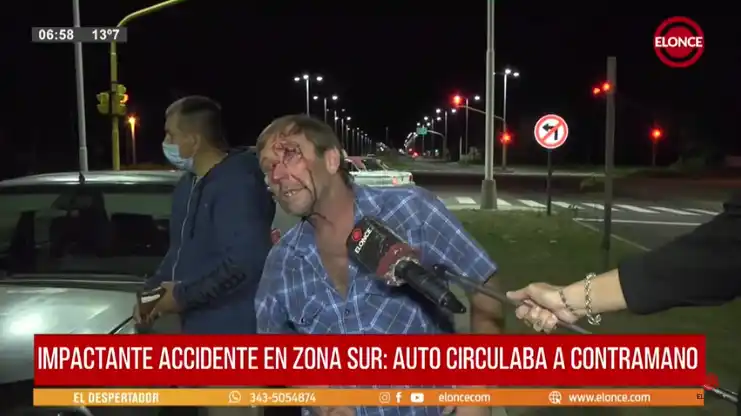 "Venía copeteando de bar en bar": la confesión de un conductor tras chocar en contramano