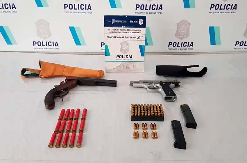 Una queja por un lavado, una amenaza y un desenlace con armas y municiones