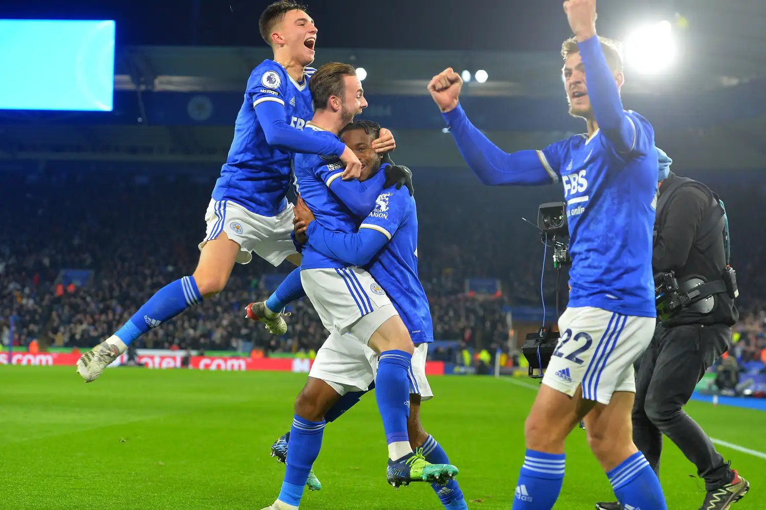 El gran festejo fue de Leicester.