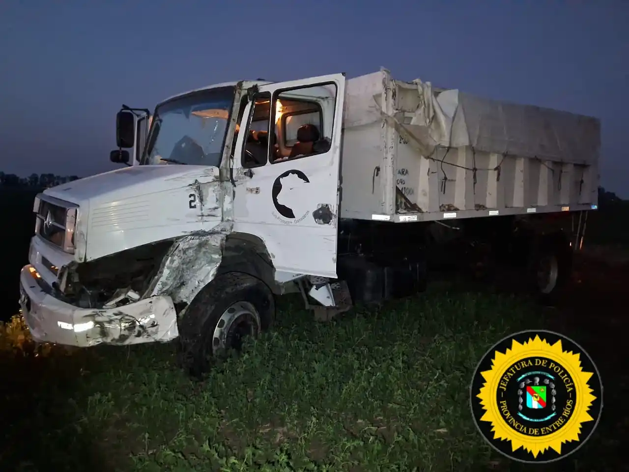 Siniestro vial en Ruta 12: susto sin heridos en General Ramírez