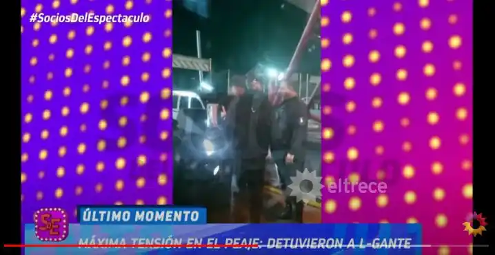 L-Gante discutió fuerte con un grupo de policías: “¡Guarda el fierro, salame!”
