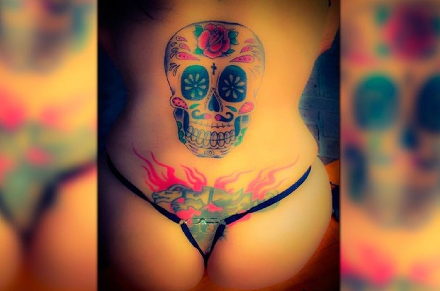 Daniela Cardone mostró sus tatuajes con una tanga ínfima y calentó Instagram