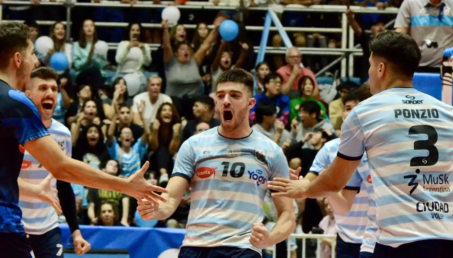 Ciudad Vóley irá por el bicampeonato ante Policial de Formosa. Foto: Prensa ACLAV