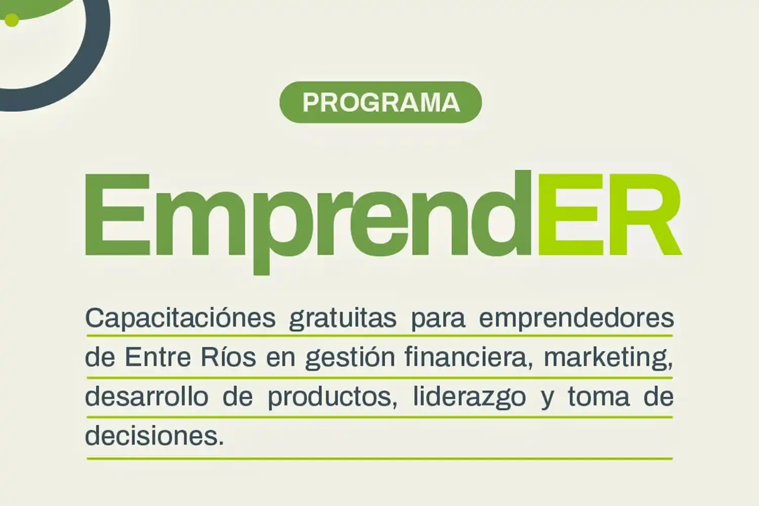 Lanzaron un programa de capacitación gratuita para emprendedores