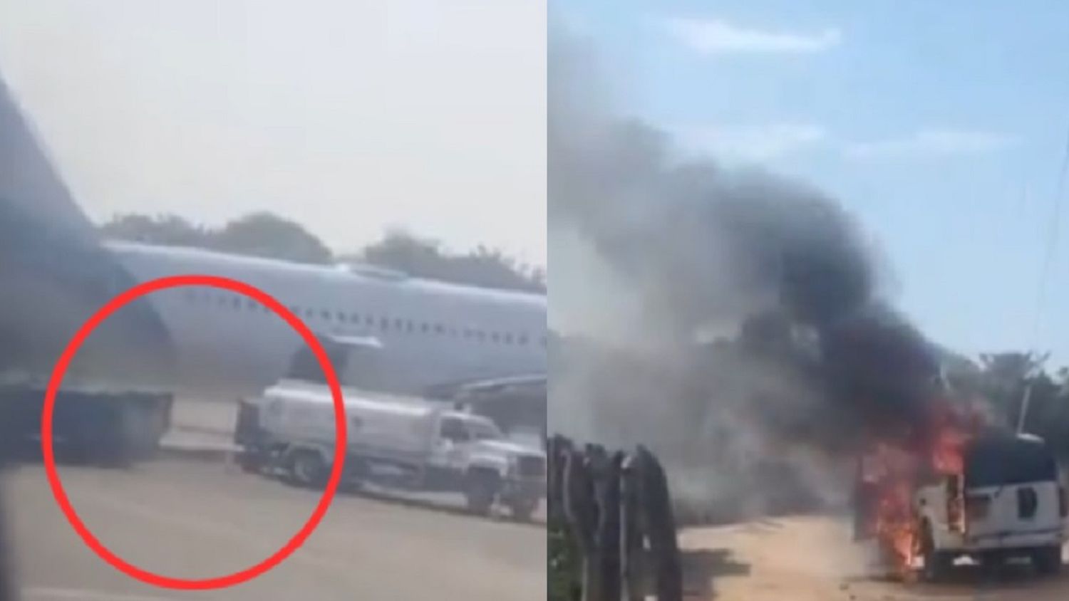 COMO en una PELÍCULA: así asaltaron un camión de valores en la pista de un aeropuerto colombiano