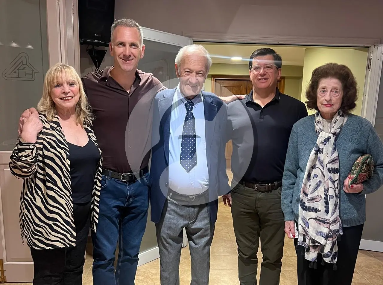 Marta Iriberri, Juan Bautista Iriberri, Juan Leoncio, Marcelo Oviedo y "Beba" Nazar.
