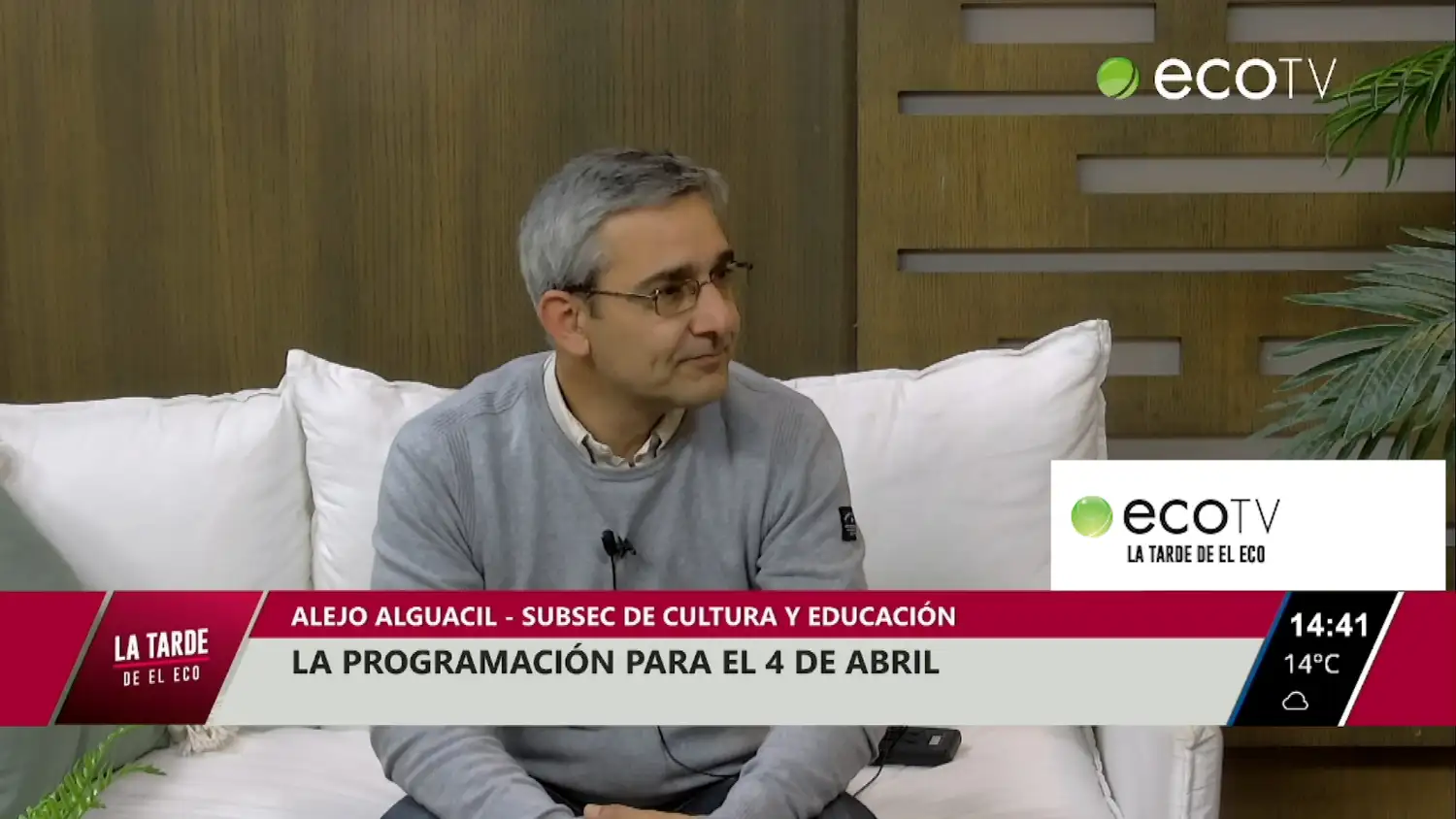 La programación para el 4 de Abril