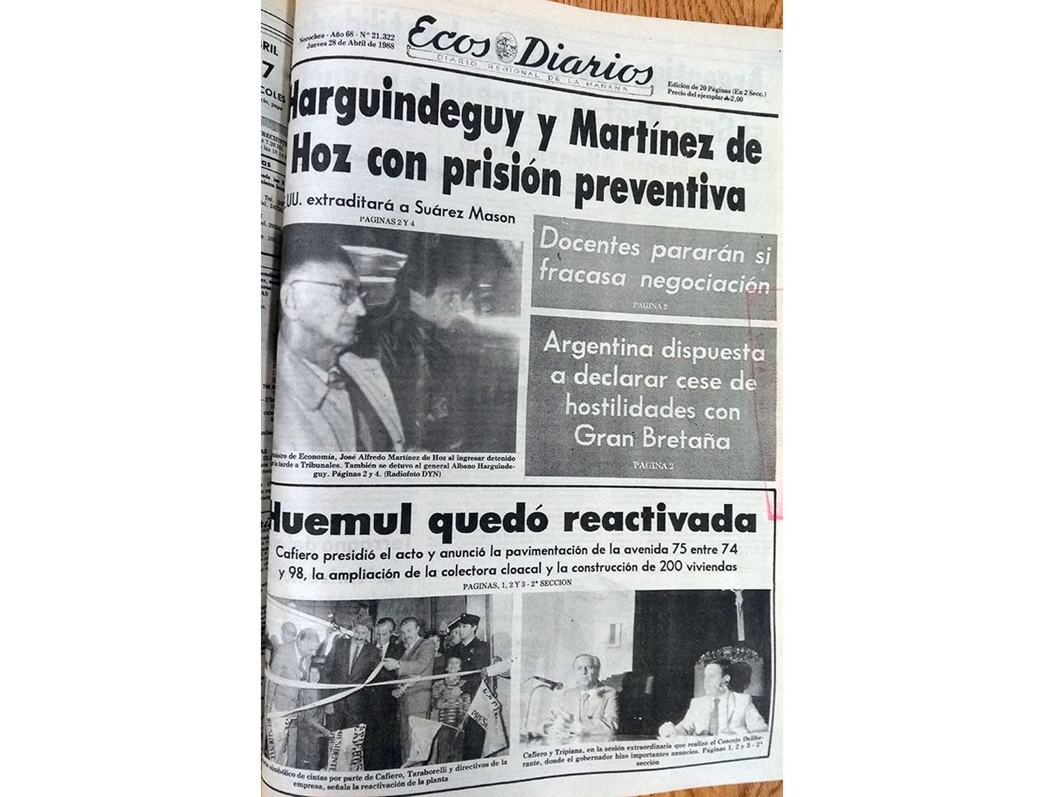 Jueves 28 de abril de 1988