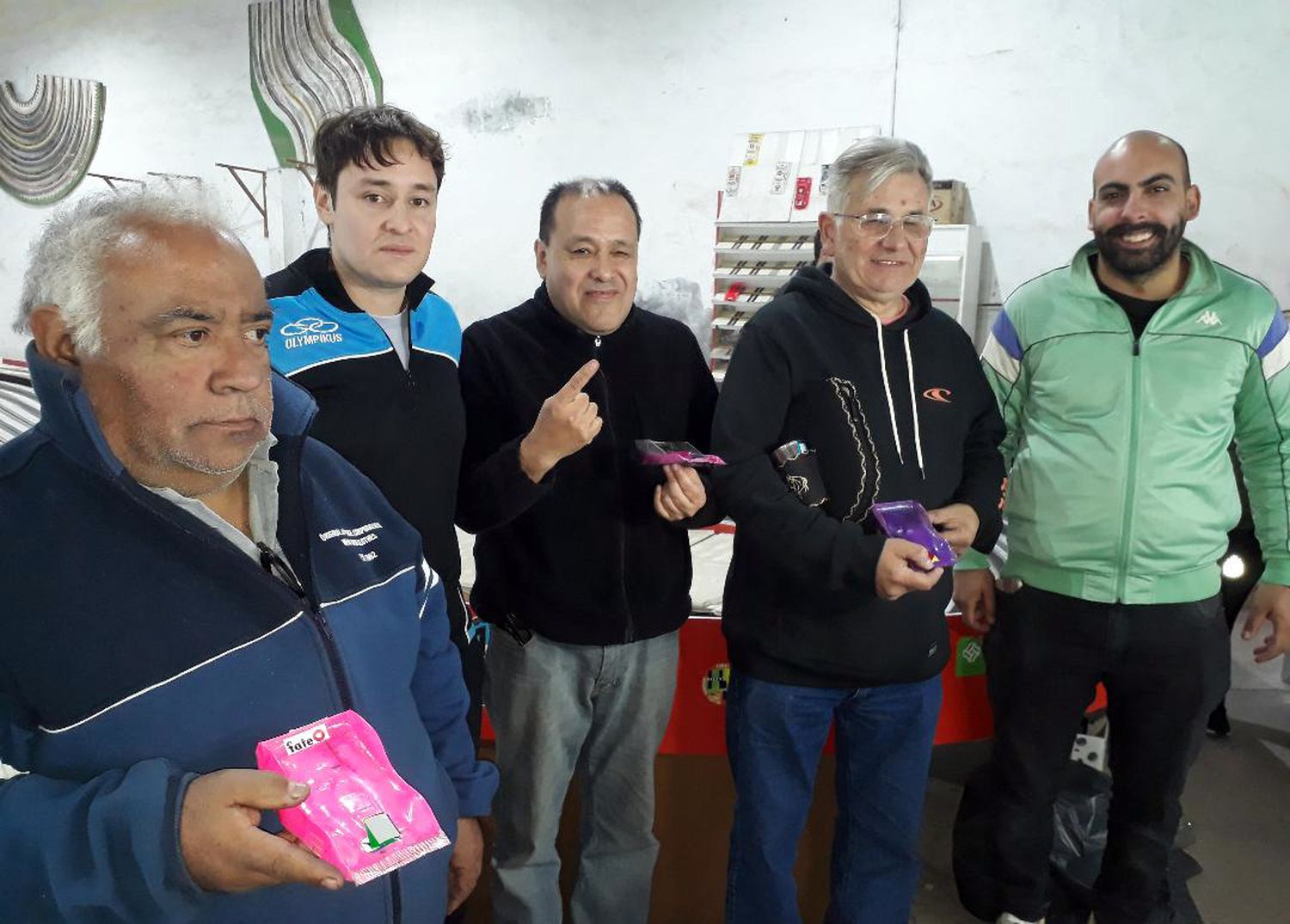 Master, Ricardo Rodríguez; Francisco Cilauro –hijo y padre- y Miguel Ferreyro y Germán Llorente (ambos de Olavarría)