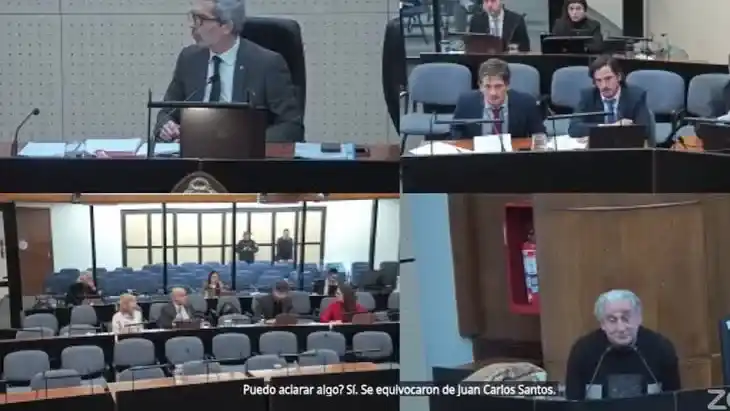 Sala de audiencias del TOF 7 en los tribunales federales de Comodoro PY
