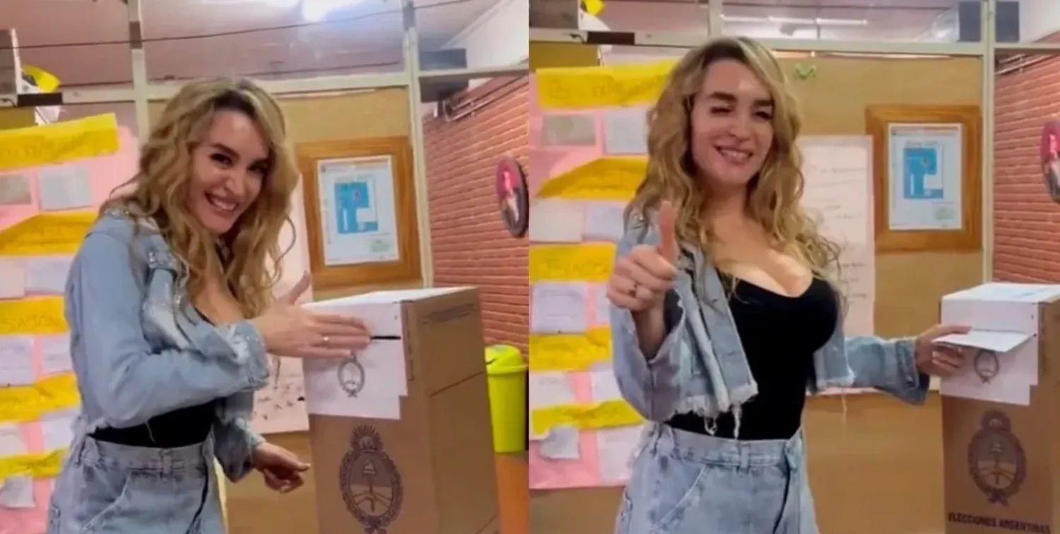 “Estoy muy feliz y estamos de cumpleaños”, dijo la imitadora.