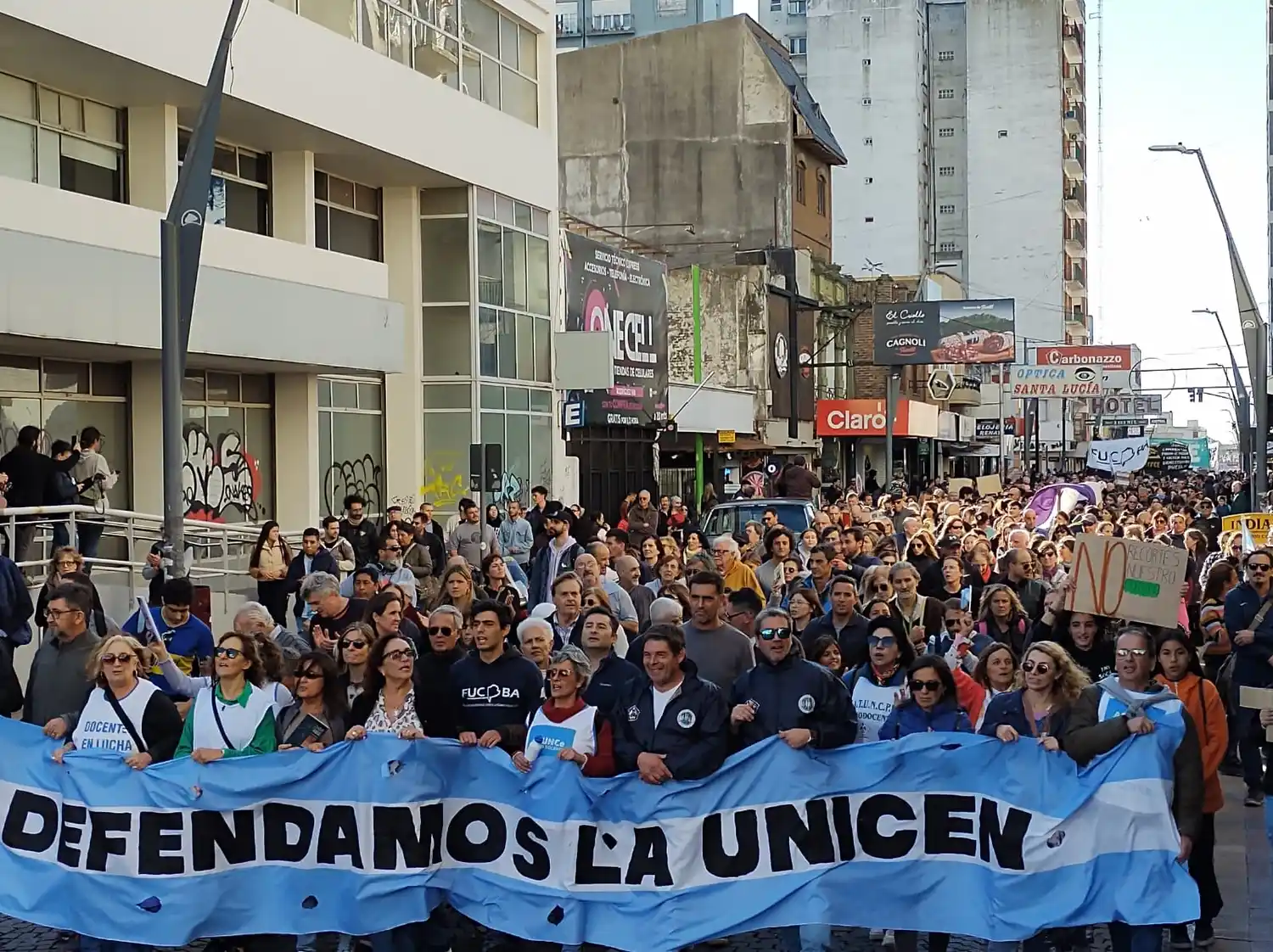 Los momentos centrales de la marcha federal universitaria en Tandil