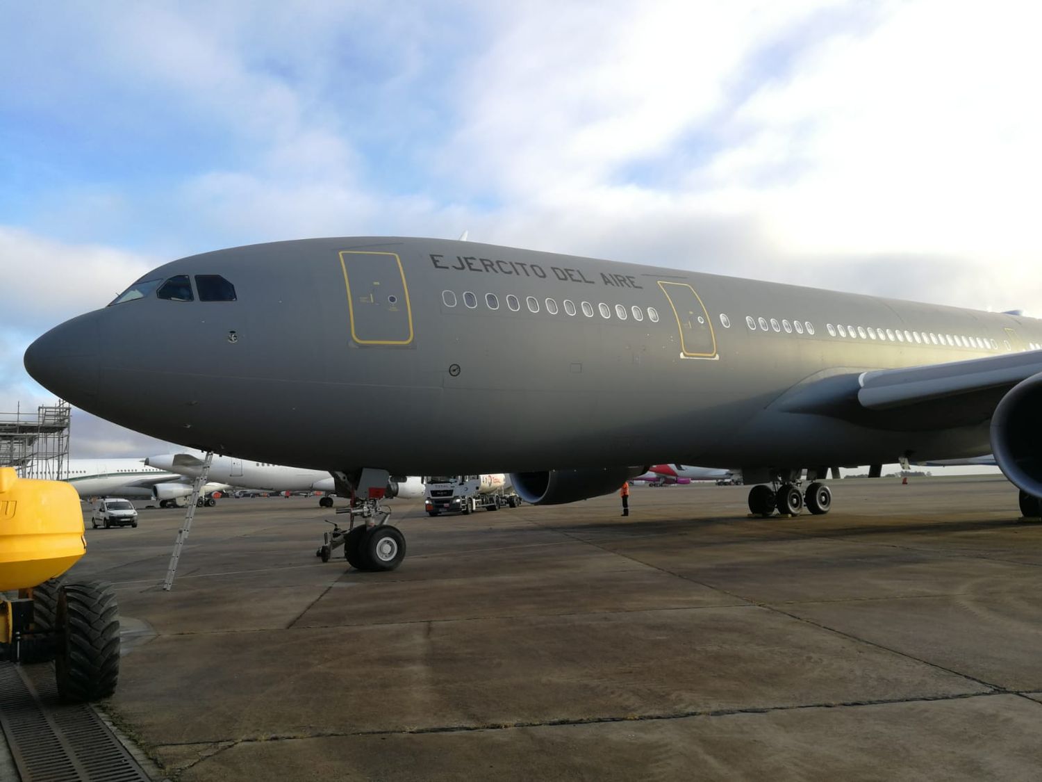 Salió a la luz el primer A330 con los colores del Ejercito del Aire español