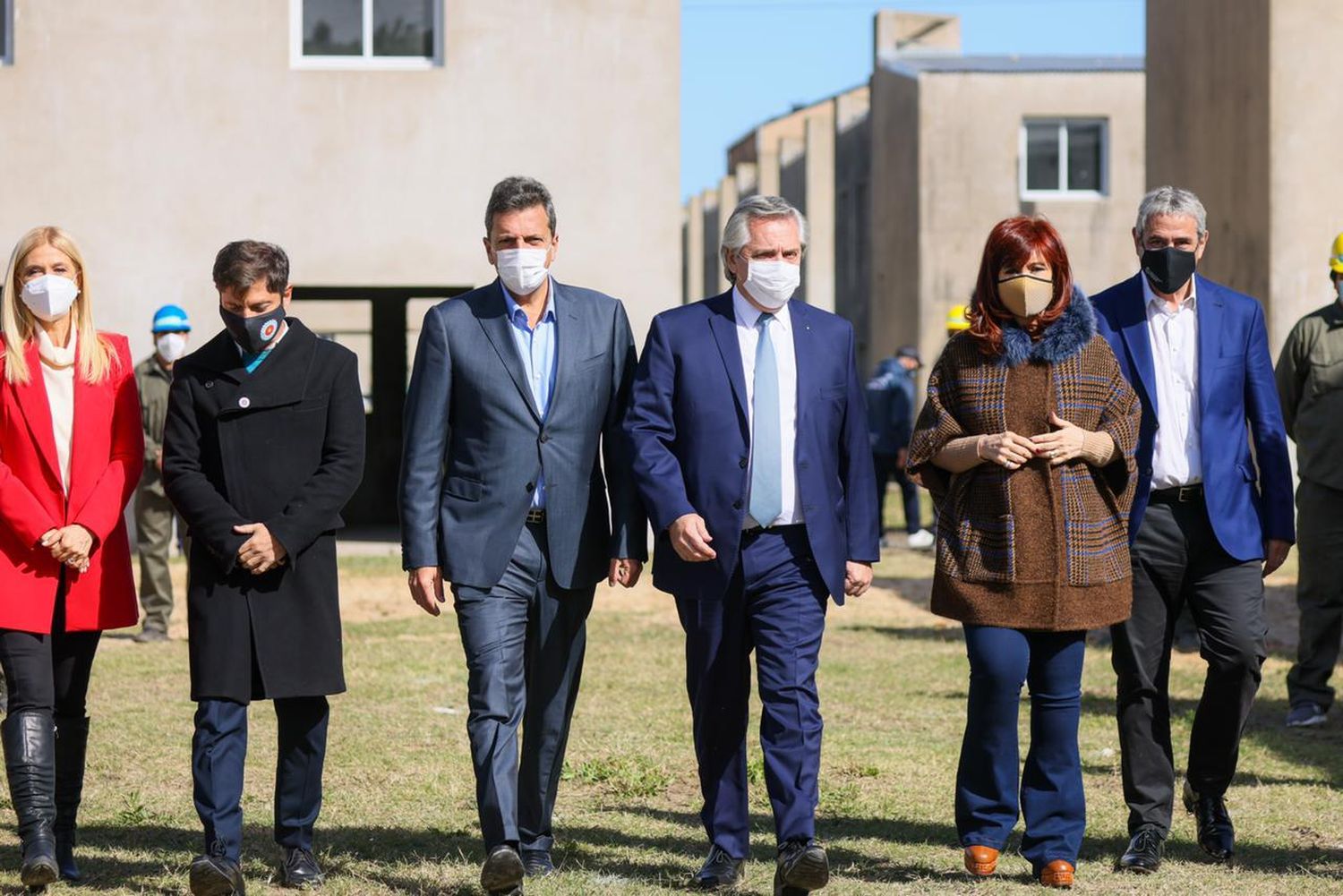 Alberto abandonó su faceta moderada: "No nos van a parar", dijo junto a Cristina, Massa y Kicillof en Ensenada 