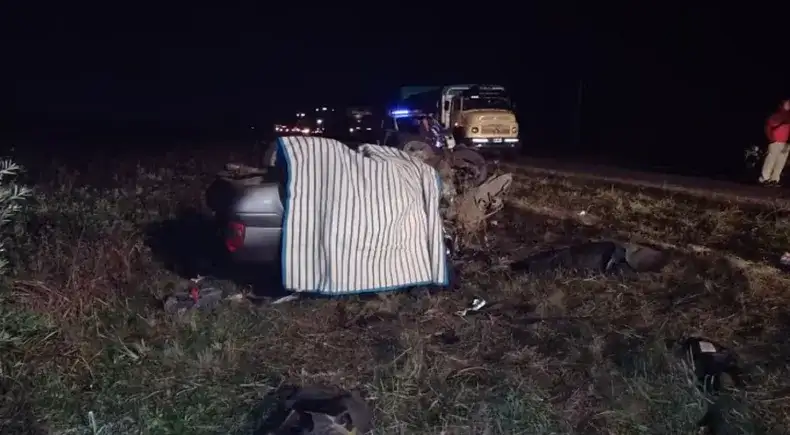 Cuatro personas murieron en un choque frontal en Entre Ríos