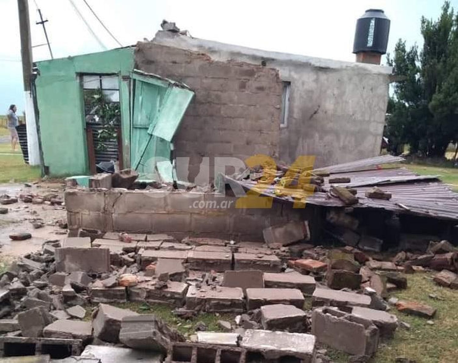 Fuertes ráfagas de viento ocasionaron destrozos y caída de varios árboles en Maggiolo