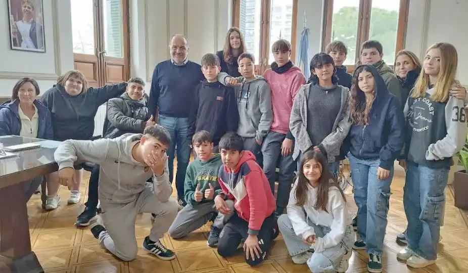 Visita. De los chicos del balneario Reta a la cabecera del distrito