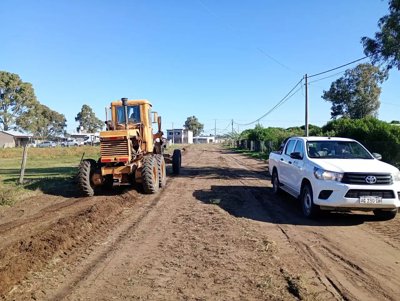 En Dorrego iniciaron nueva etapa de trabajos en Los Eucaliptus