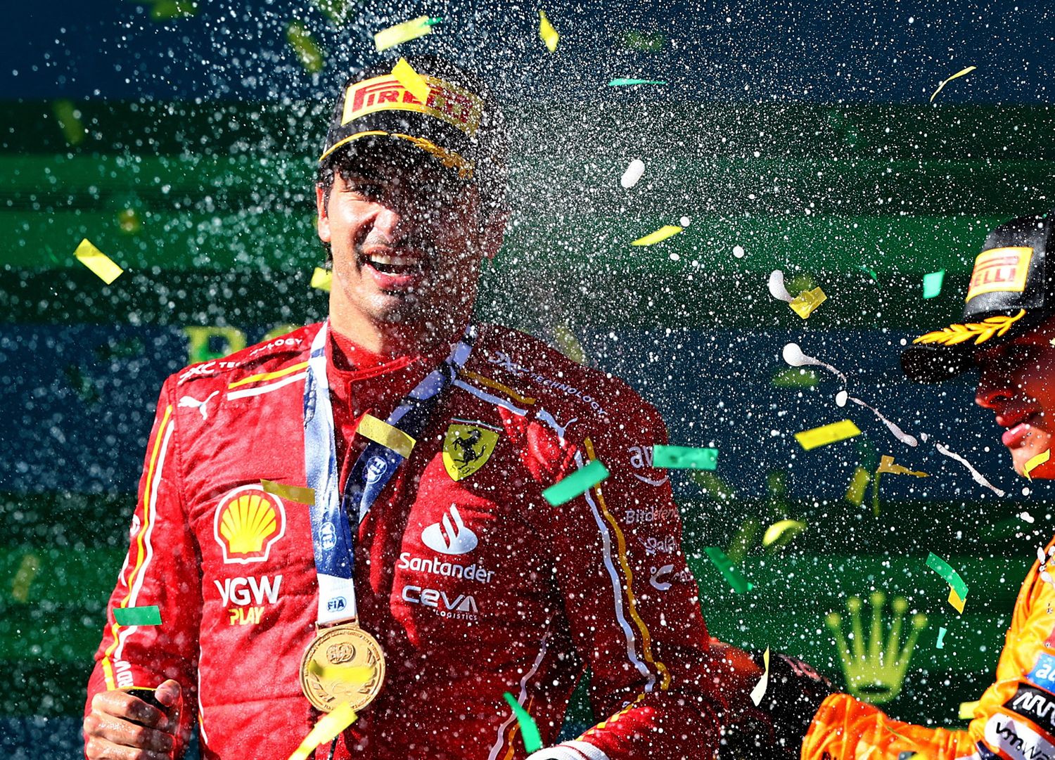Sainz y Ferrari tuvieron un domingo ideal en Australia