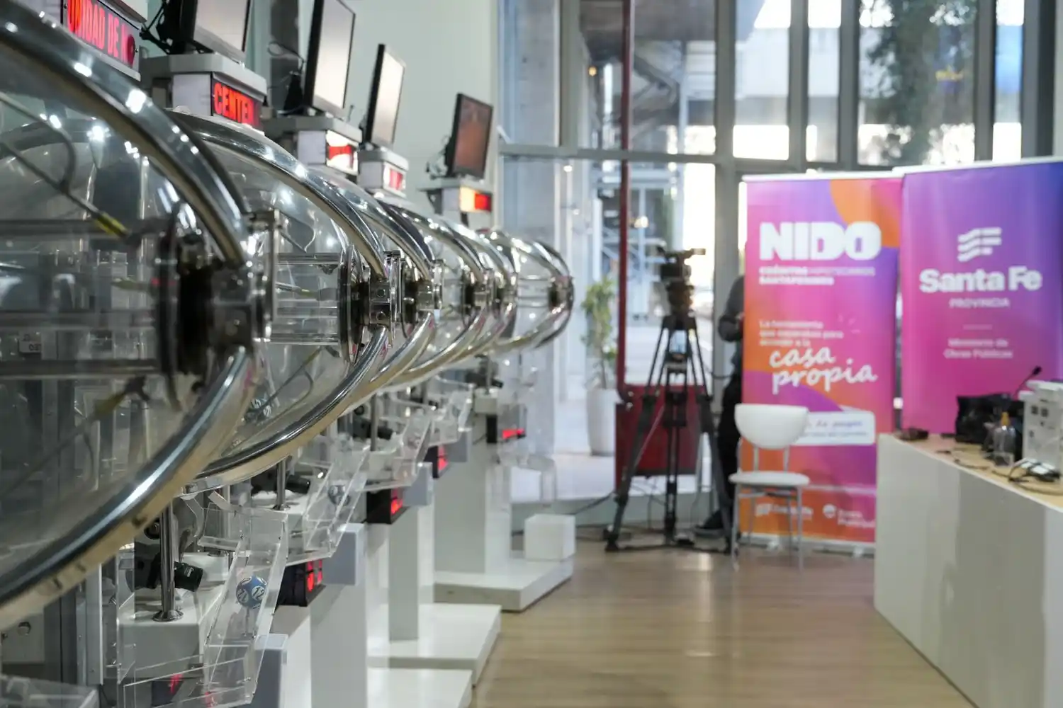 Lotería de Santa Fe, el lugar donde se llevan adelante los sorteos.