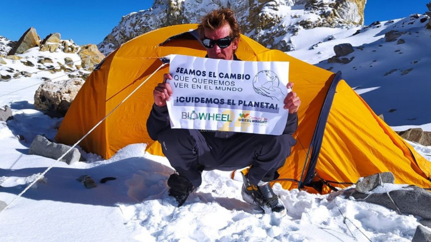 Es de Wheelwright y en el Aconcagua pidió por el planeta