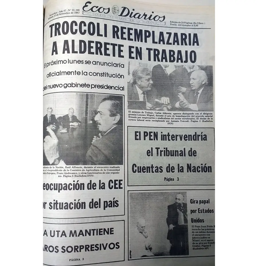 Sábado 12 de septiembre de 1987