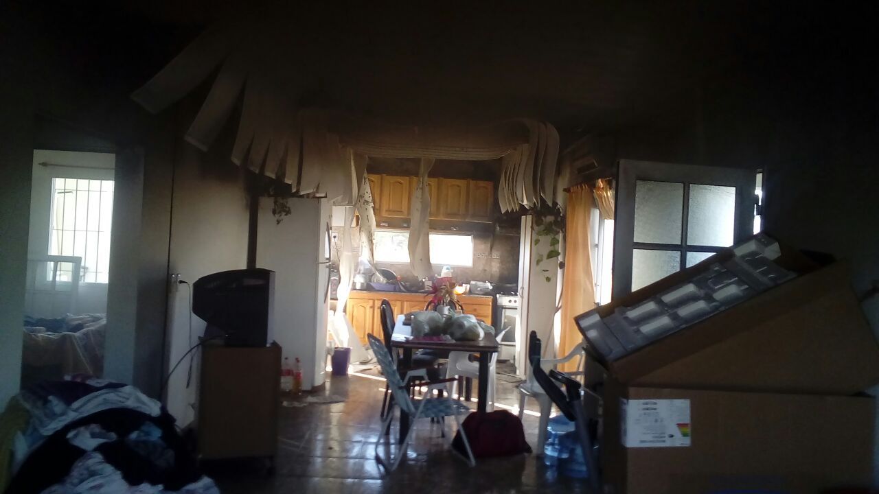 Incendio en una vivienda