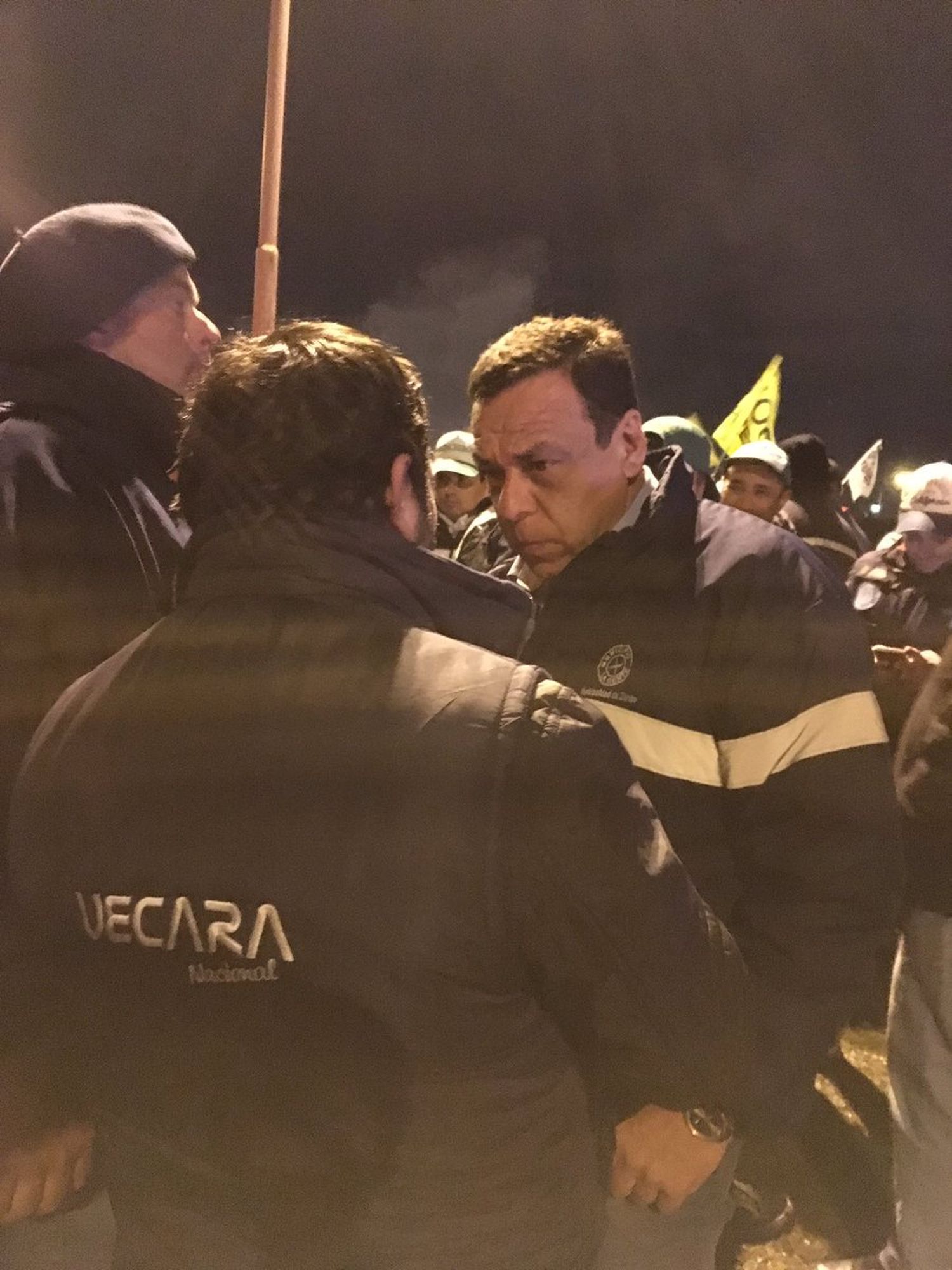 Zárate: Fuerte presencia de Gendarmería en el acampe de Atucha