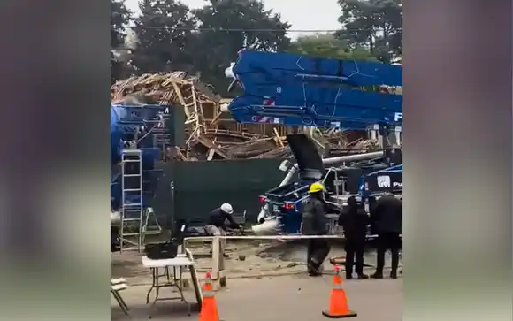 Derrumbe en una obra en construcción en San Miguel: Los obreros salieron ilesos