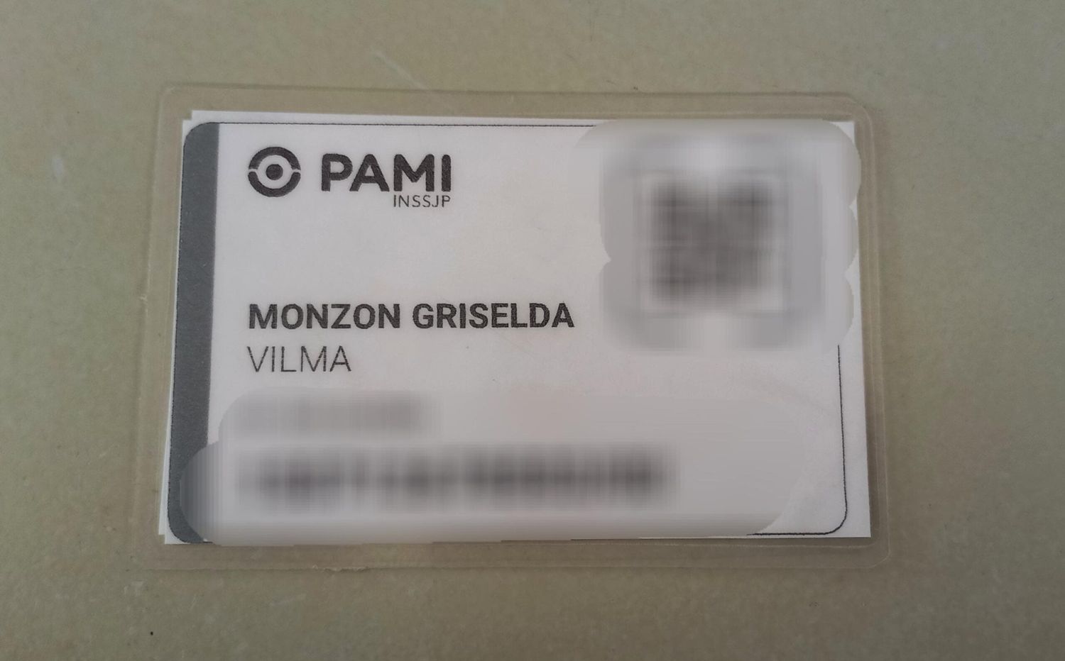 Credencial de Pami encontrada