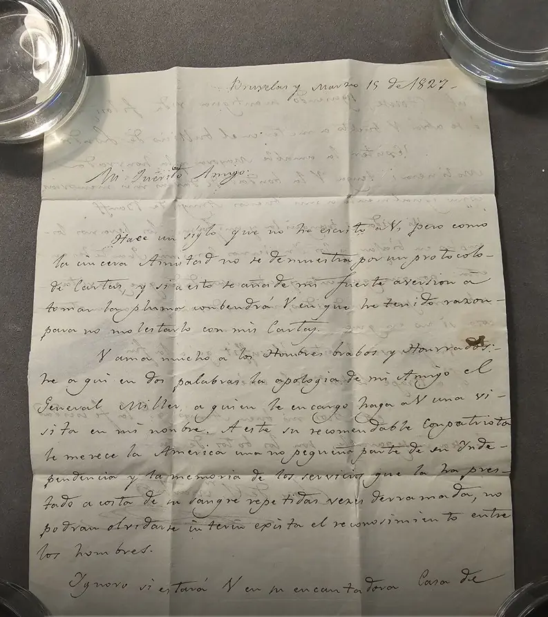 Cartas inéditas de san martín descubiertas en escocia
