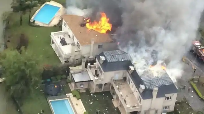 Cayó una avioneta sobre una casa en Nordelta: murió el ex dueño de LAPA