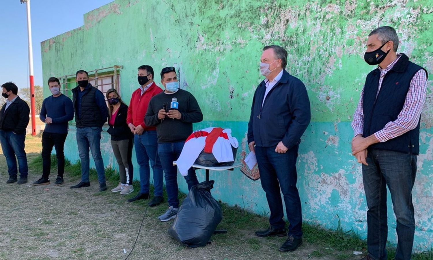 Michlig, Rigo, González y Martino visitaron clubes de la ciudad de San Cristóbal