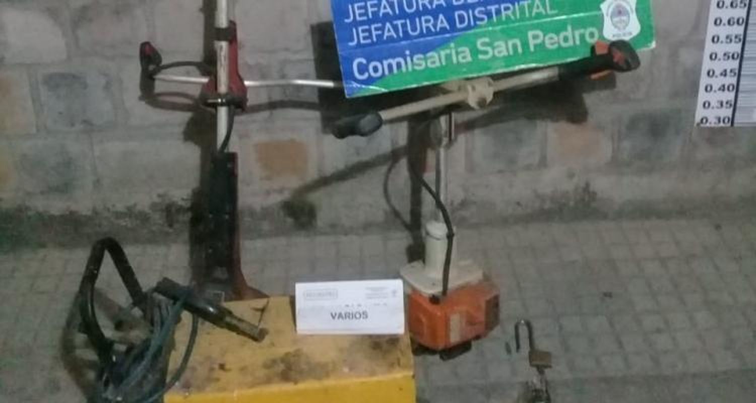 Delincuentes robaron maquinarias en Mansa Lyfe y la Policía las encontró a los pocos minutos