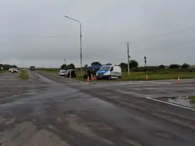 Instalan un puesto de control en la Ruta 32 tras el reclamo y movilización en Hasenkamp