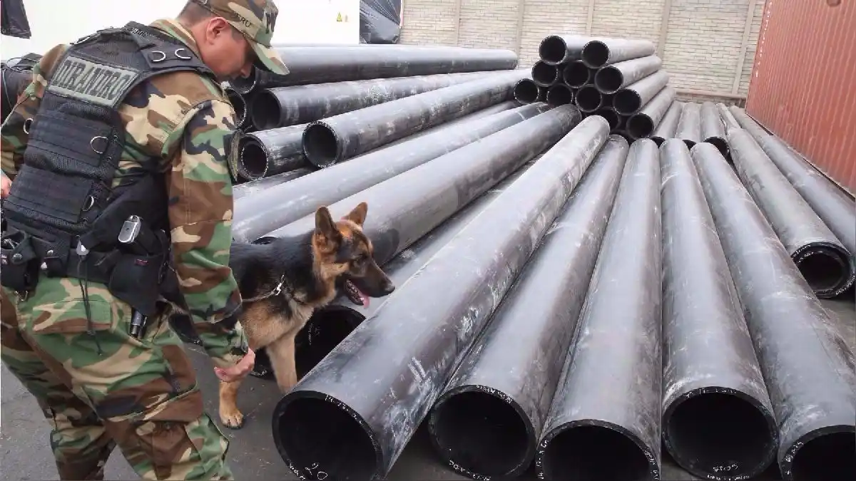 En Colombia: incautan cocaína en tubos PVC (+ video)