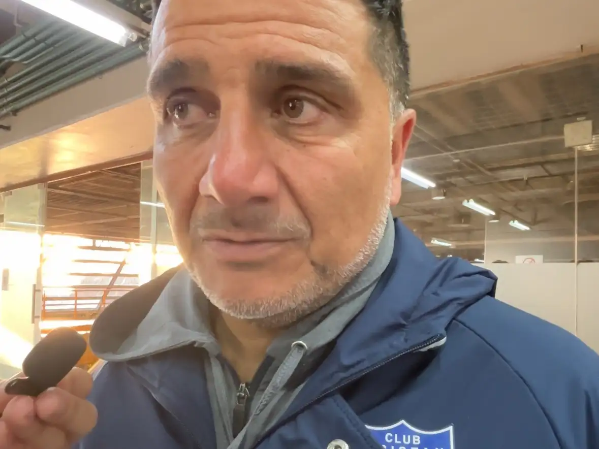 Jose Maria Martinez en su visita al Minella