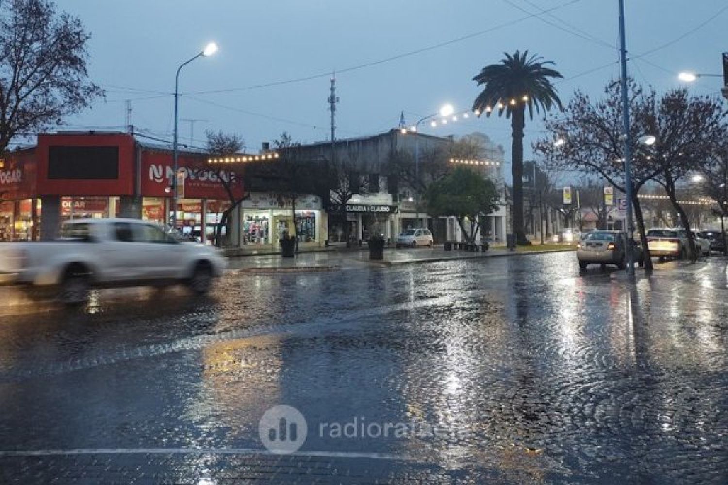 Llueve sin parar desde la madrugada en Rafaela: ¿cuál es el total acumulado hasta el momento?