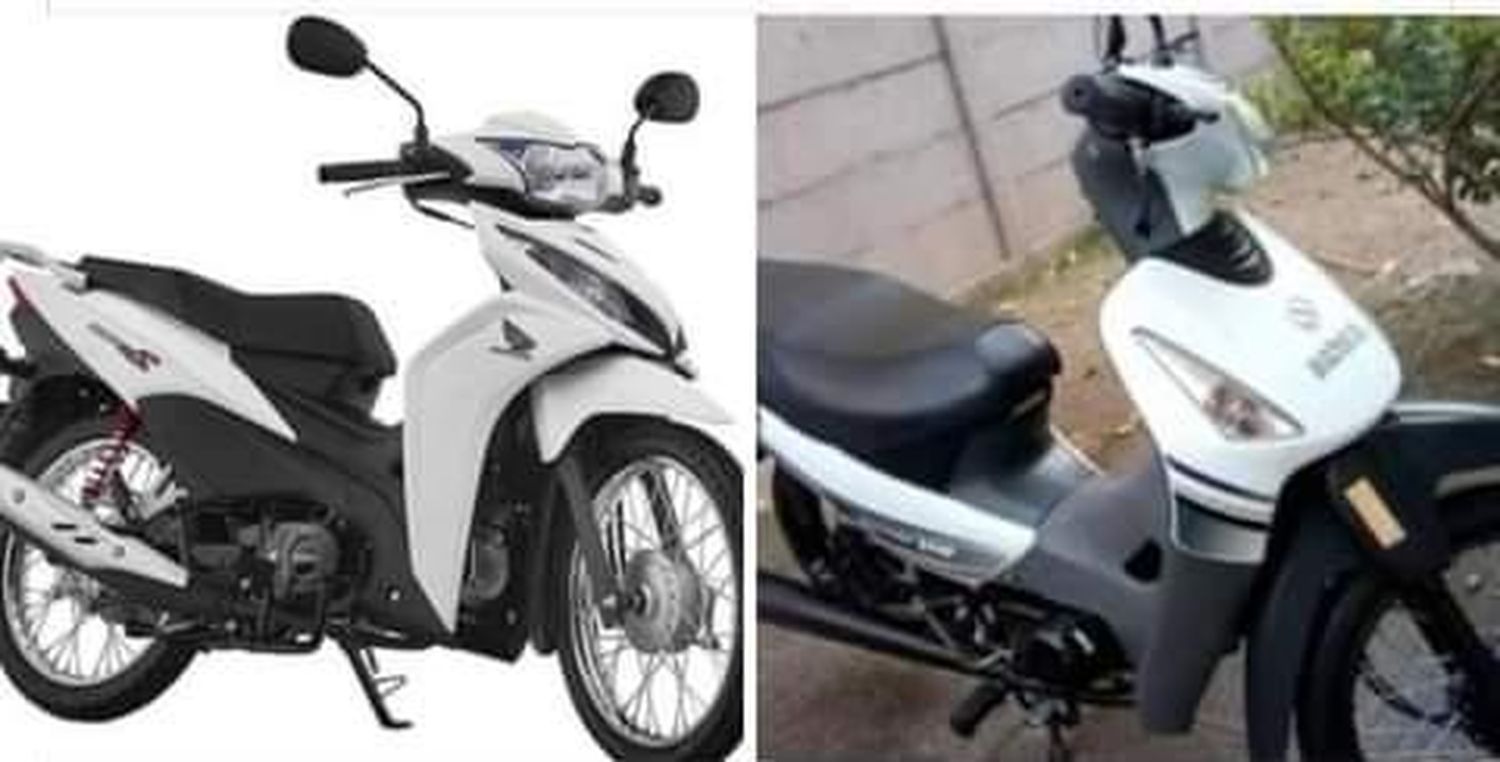 Las motos sustraídas por los delincuentes. Una es modelo Honda wave 110 y la otra Brava 110.