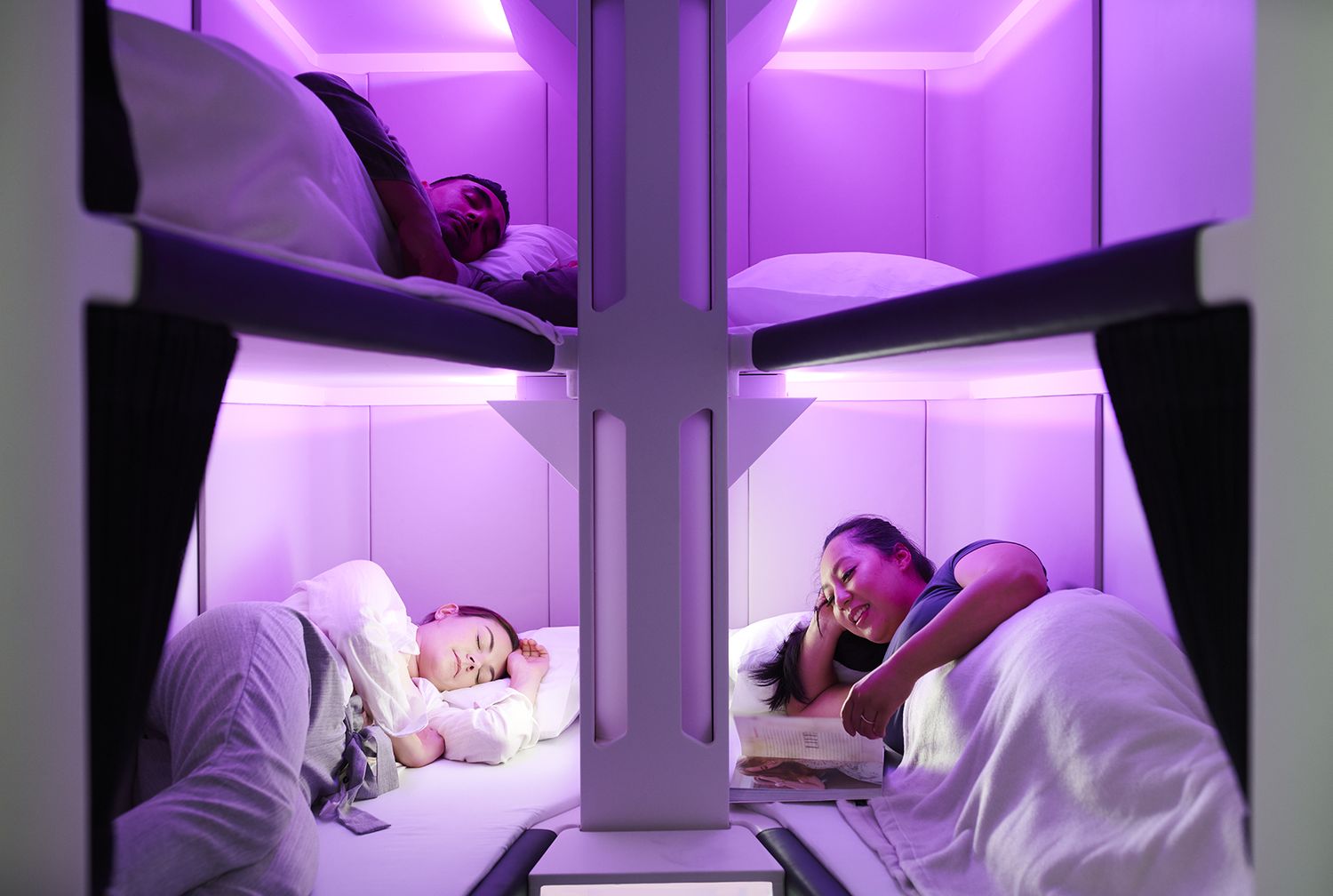 Una cama en económica: Air New Zealand revela las nuevas cabinas para sus Boeing 787