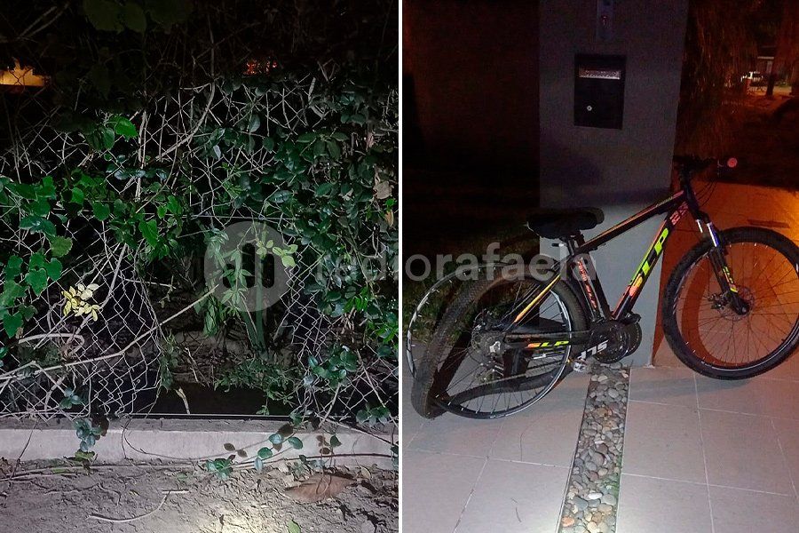 10 menores molestando en barrio Belgrano hicieron un boquete y se robaron una costosa bicicleta
